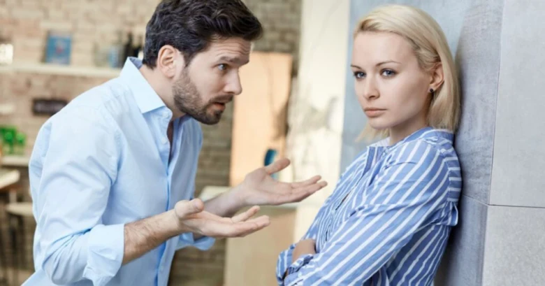 Man arguing with woman